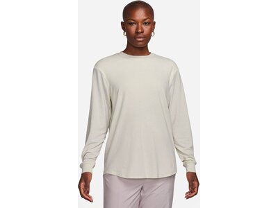 NIKE Damen Shirt W NK ONE RELAXED DF LS TOP Grau