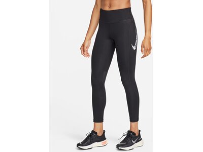 NIKE Damen Tights W NK FST SW HBR DF MR 7/8 TGT Weiß