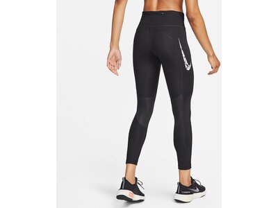 NIKE Damen Tights W NK FST SW HBR DF MR 7/8 TGT Weiß