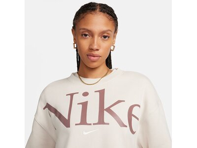 NIKE Damen Shirt W NSW PHNX FLC OS LOGO CREW Pink