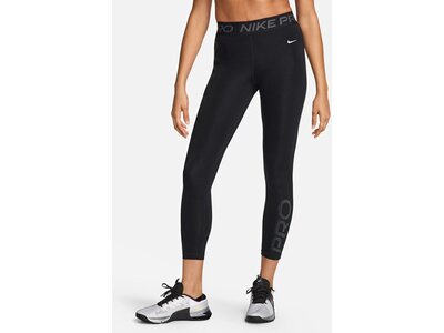 NIKE Damen Tight Pro Mid-Rise 7/8 Graphic Schwarz
