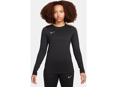 NIKE Damen Shirt W NK DF STRIKE CREW TOP K Schwarz