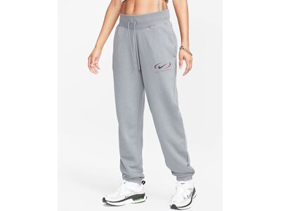 NIKE Damen Hose W NSW PHNX FLC HR OS PANT PRNT Weiß