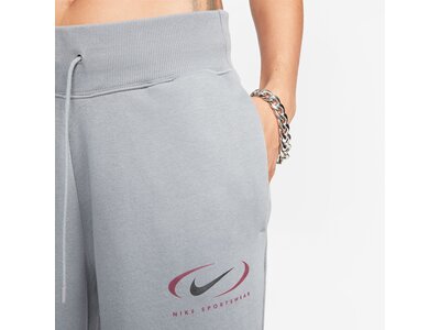 NIKE Damen Hose W NSW PHNX FLC HR OS PANT PRNT Weiß