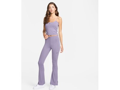 NIKE Damen Tight W NSW NK CHLL KNT MRIB MR FLR Lila