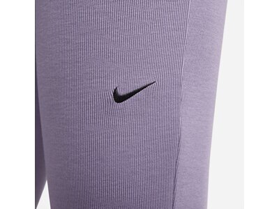 NIKE Damen Tight W NSW NK CHLL KNT MRIB MR FLR Lila