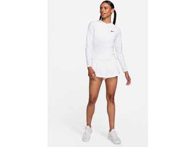 NIKE Damen Shirt NikeCourt Advantage Dri-FIT 1/4-Zip Weiß