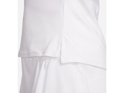 NIKE Damen Shirt NikeCourt Advantage Dri-FIT 1/4-Zip Weiß