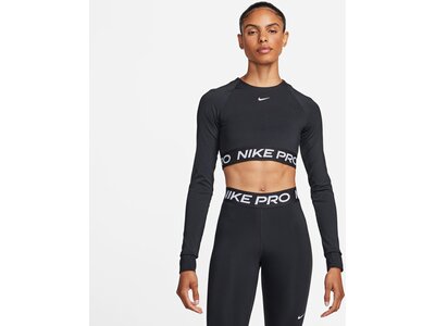 NIKE Damen Shirt Pro 365 Dri-FIT Cropped Schwarz