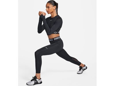 NIKE Damen Shirt Pro 365 Dri-FIT Cropped Schwarz