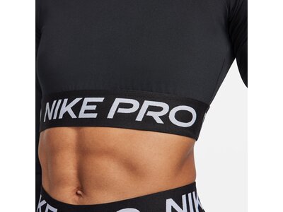 NIKE Damen Shirt Pro 365 Dri-FIT Cropped Schwarz