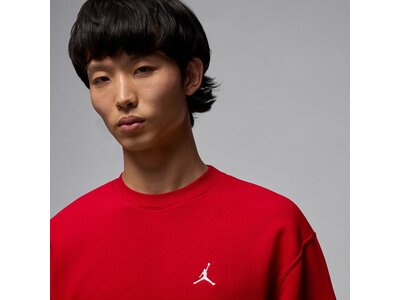 NIKE Herren Fantrikot Jordan Brooklyn Fleece Crew-Neck Rot