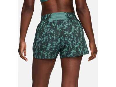 NIKE Damen Shorts One Breathable Dri-FIT High-Waisted Brief-Lined 3" Printed Grau