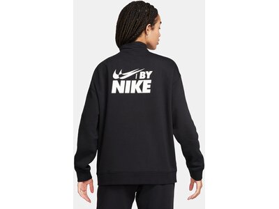 NIKE Damen Shirt Sportswear Oversized 1/4-Zip Fleece Schwarz