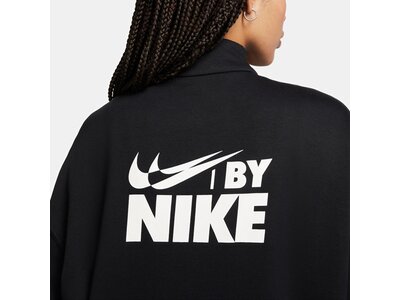 NIKE Damen Shirt Sportswear Oversized 1/4-Zip Fleece Schwarz