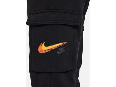 NIKE Kinder Hose Sportswear Fleece Graphic Cargo Schwarz