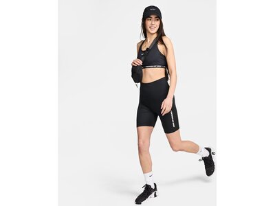 NIKE Damen Tight W NK ONE DF HR SHRT GLS Schwarz