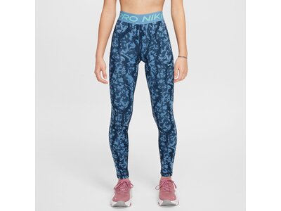 NIKE Kinder Tight Pro Dri-FIT Mid-Rise Blau