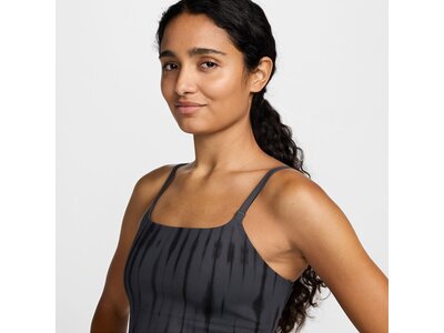 NIKE Damen Shirt One Convertible Light-Support Lightly Printed Schwarz