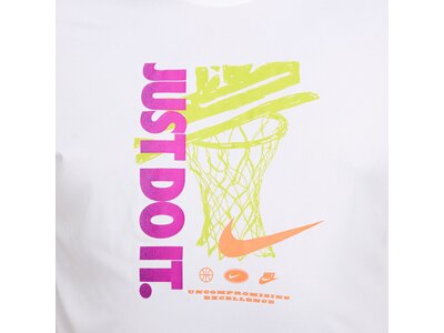NIKE Herren Fantrikot Dri-FIT Basketball Weiß