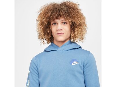 NIKE Kinder Shirt Sportswear Standard Issue Fleece Weiß