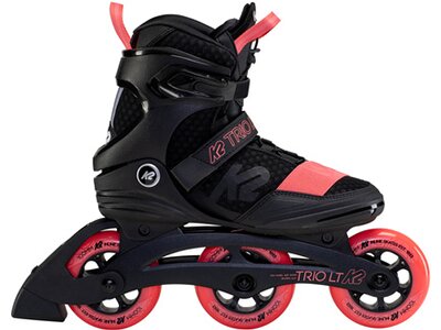 K2 Damen Inlineskates TRIO LT 100 SHORT CUFF black_coral Pink