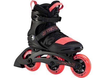 K2 Damen Inlineskates TRIO LT 100 SHORT CUFF black_coral Pink