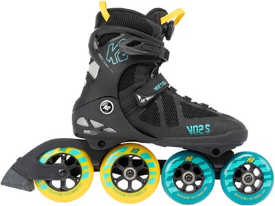 K2 Herren Inlineskates VO2 S 100 X BOA U black_blue_yellow Schwarz