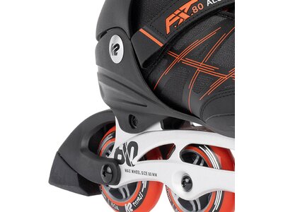 K2 Herren Inlineskates F.I.T. 80 ALU black_red Grau