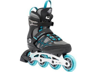 K2 Damen Inlineskates ALEXIS 80 ALU gray_cyan Grau