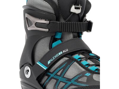 K2 Damen Inlineskates ALEXIS 80 ALU gray_cyan Grau