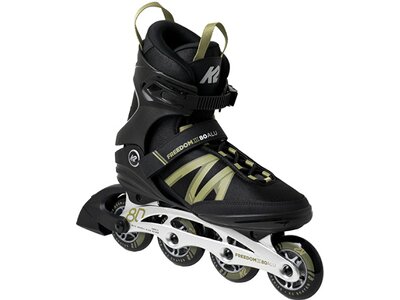 K2 Herren Inlineskates FREEDOM III 80 ALU Schwarz