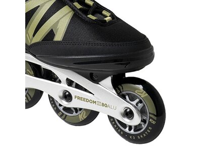 K2 Herren Inlineskates FREEDOM III 80 ALU Schwarz