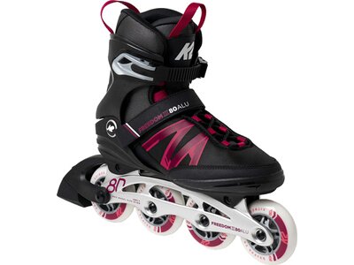 K2 Damen Inlineskates FREEDOM III 80 ALU Schwarz