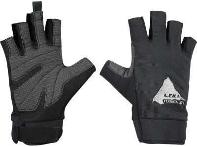 LEKI Herren Handschuhe HS Ferrata lite Schwarz