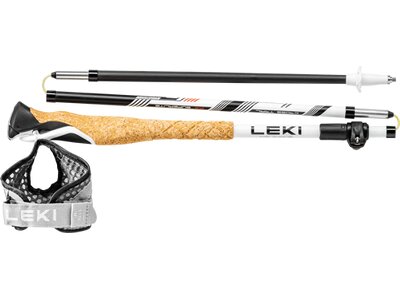 LEKI Nordic Walkingstöcke Cross Trail FX Superlite Weiß