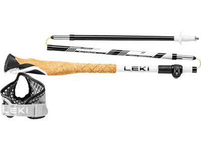 LEKI Nordic Walkingstöcke Cross Trail FX Superlite Compact Weiß