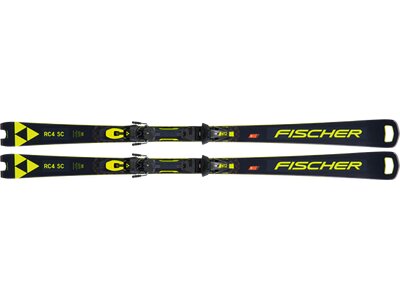 FISCHER Herren Racing Ski RC4 WC SC MT + RC4 Z12 PR Schwarz