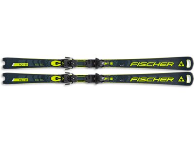 FISCHER Herren Racing Ski RC4 WC SC MT + RC4 Z12 PR Schwarz
