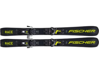 FISCHER Kinder Racing Ski RC4 RACE JR (70-120) JRS + FJ4 CA J Schwarz