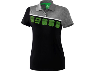 ERIMA Fußball - Teamsport Textil - Poloshirts 5-C Poloshirt Damen Schwarz