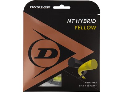 DUNLOP Tennissaite "NT HYBRID YELLOW" 1.26/1.25mm 12m Set Gelb