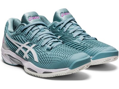 ASICS Damen Tennisoutdoorschuhe SOLUTION SPEED FF 2 CLAY Silber