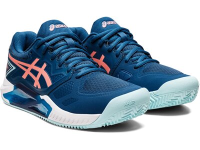 ASICS Damen Tennisoutdoorschuhe GEL-CHALLENGER 13 CLAY Blau