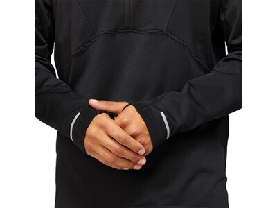 ASICS Herren T-Shirt LITE-SHOW WINTER 1/2 ZIP TOP Schwarz