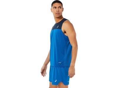 ASICS Herren T-Shirt RACE SINGLET Blau