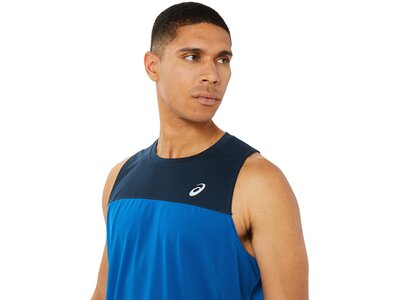 ASICS Herren T-Shirt RACE SINGLET Blau