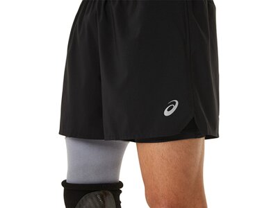 ASICS Herren Shorts ROAD 2-N-1 5IN SHORT Schwarz