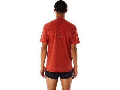 ASICS Herren T-Shirt METARUN™ 1/2 ZIP SS TOP Braun