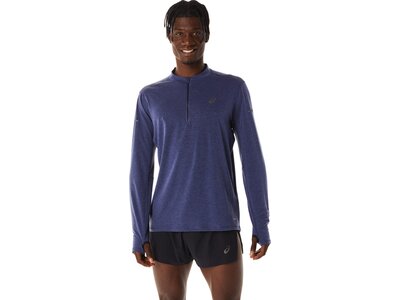 ASICS Herren T-Shirt METARUN™ 1/2 ZIP LS TOP Grau